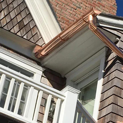 copper gutter installation Mastic Beach ny
